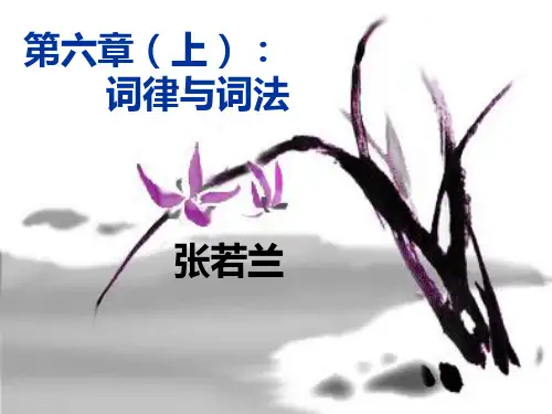 词的基本知识