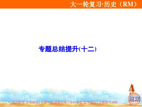 2020版高考历史(人民版)一轮复习课件:专题十二专题总结提升(十二)