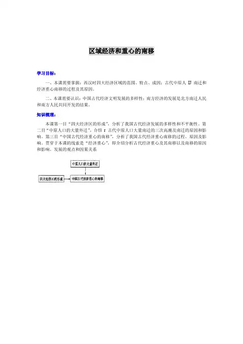 区域经济和重心的南移 2