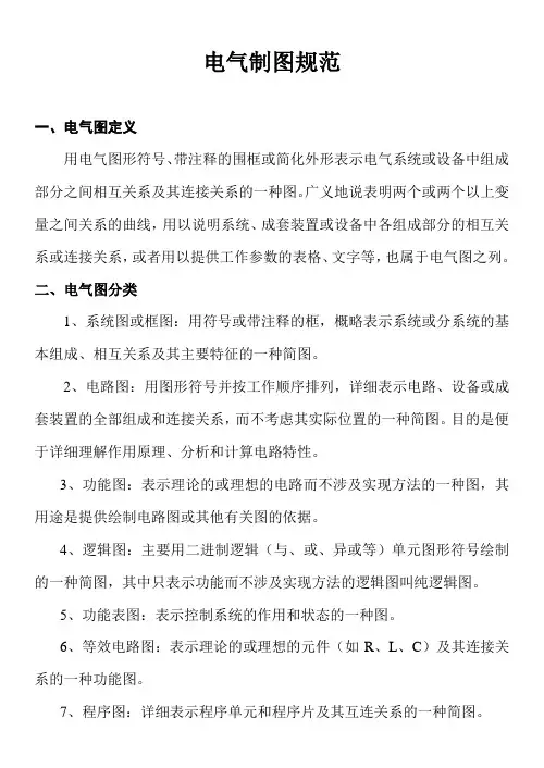 2019年规范电气制图与全电气符号图形.doc