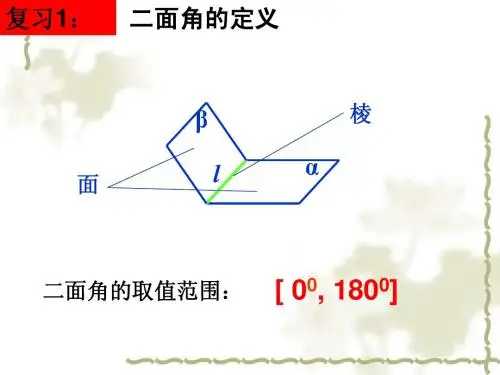 2.3.2面面垂直的判定
