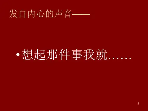 想起那件事我就PPT课件