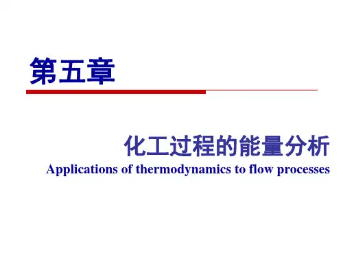 第五章 化工过程的能量分析