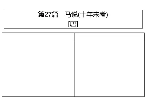  (部编版教材)语文马说教研课件1