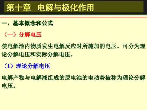 物理化学 第十章