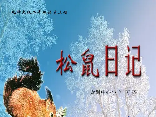 小学语文二年级上册《松鼠日记》PPT课件