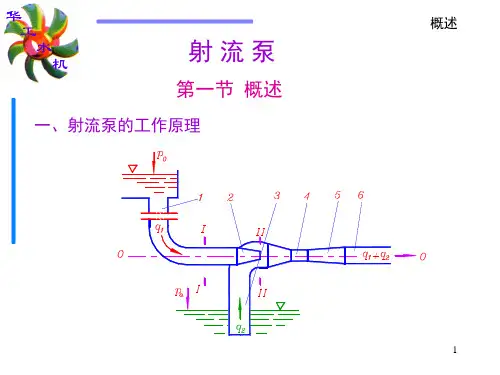 射流泵的工作原理PPT幻灯片