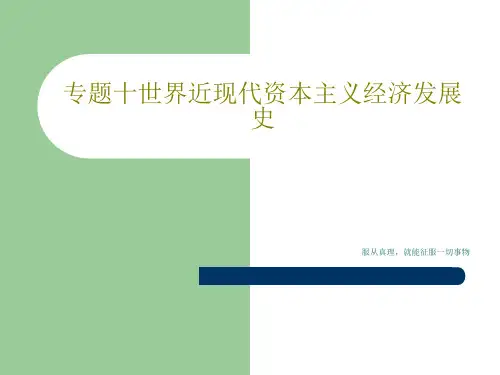 专题十世界近现代资本主义经济发展史共40页文档