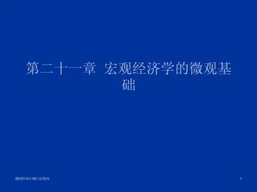 第21章 宏观经济学的微观基础