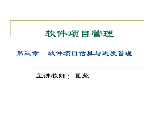 软件项目管理