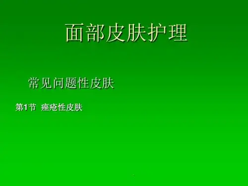 面部皮肤护理窍门PPT课件