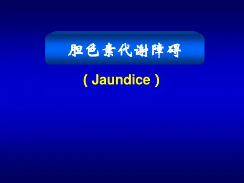胆色素代谢障碍