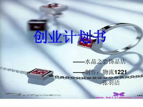 水晶饰品店创业策划书.ppt