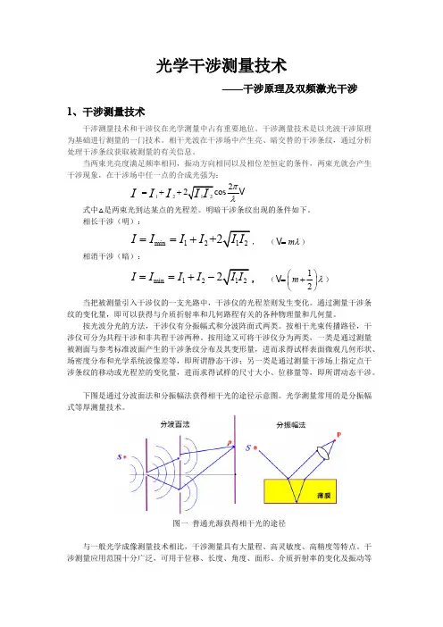光学干涉测量技术 2
