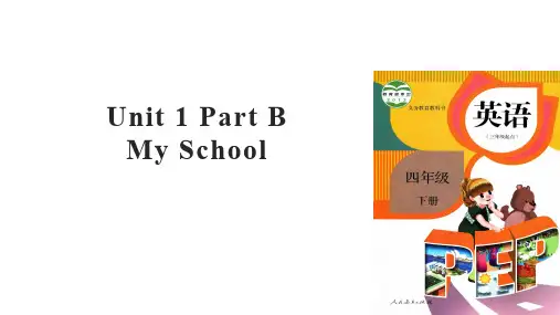 PEP人教版英语四年级下册Unit 1 My School Part B课件