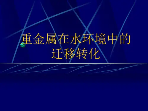 水环境中的重金属(1)