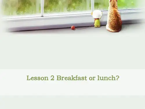 新概念英语第二册 lesson2 Breakfast or lunch