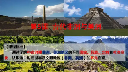 人教统编版必修中外历史纲要下第5课 古代非洲与美洲
