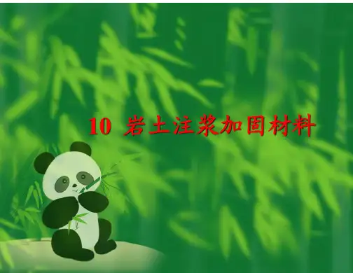 10岩土注浆加固材料