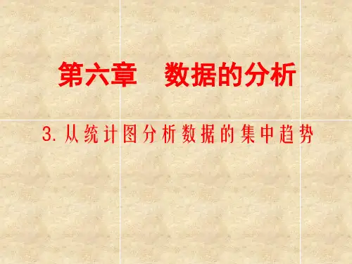 从统计图分析数据的集中趋势(教学课件)