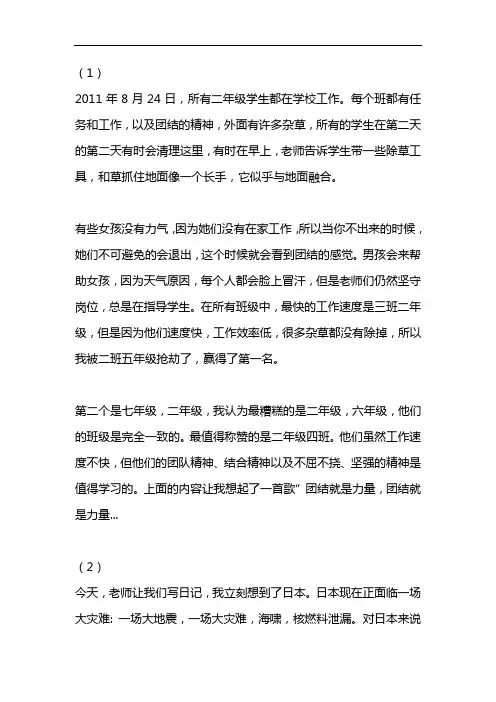 初二新闻采访作文
