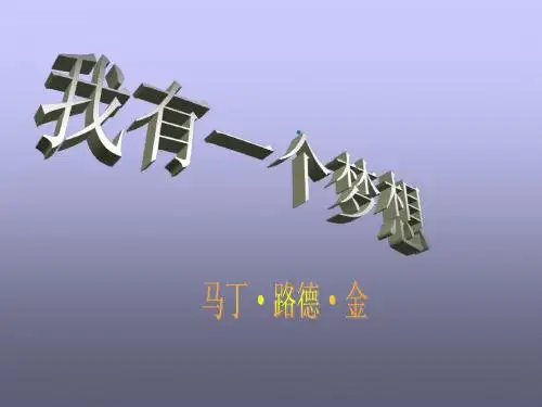 我有一个梦想