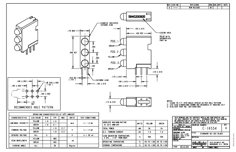 564-0200-805F;中文规格书,Datasheet资料