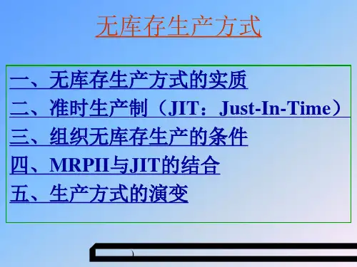 无库存生产方式(1)