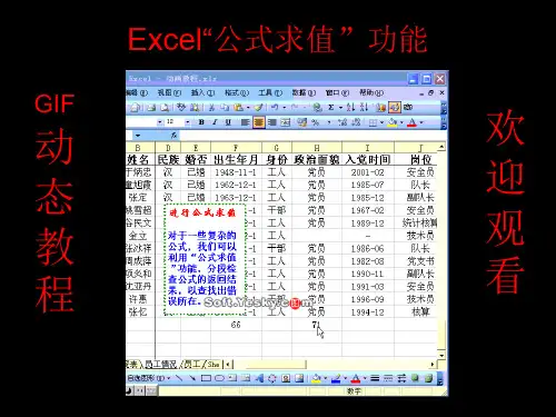 (推荐课件)Excel常用技巧教程