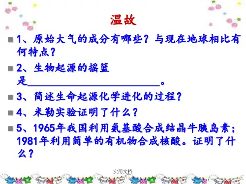 生物进化的证据(共34张)