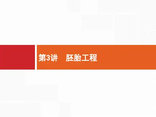 2019高三生物(苏教版)一轮课件:14.3 胚胎工程