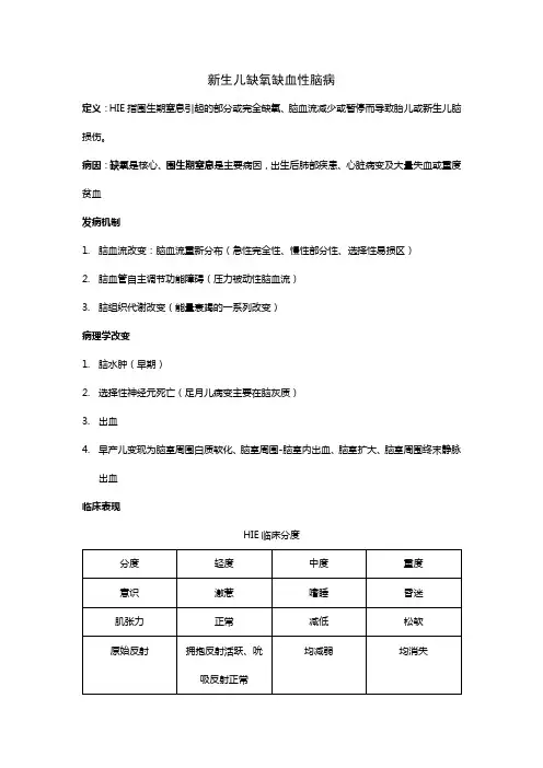 新生儿缺氧缺血性脑病
