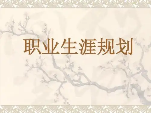 职业生涯规划