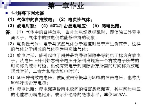 赵智大高电压技术课后答案(课堂PPT)