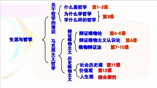 高中政治人教版必修四生活与哲学1.1生活处处有哲学
