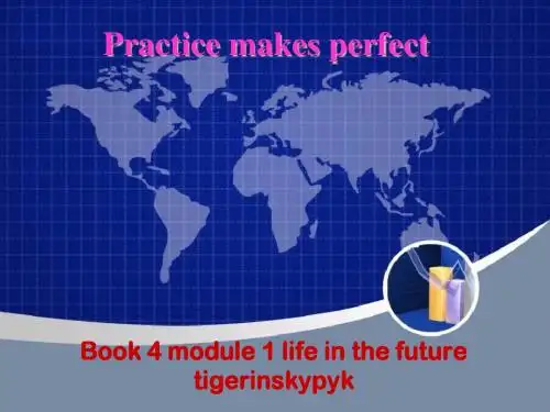 外研社 Book 4 module 1 life in the futuretigerinskypyk
