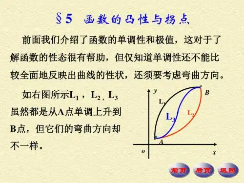 函数的凸性与拐点