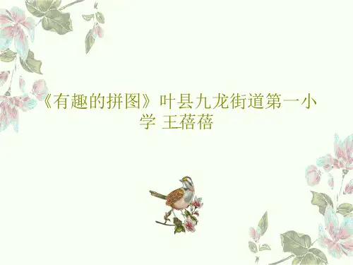 《有趣的拼图》叶县九龙街道第一小学 王蓓蓓共30页