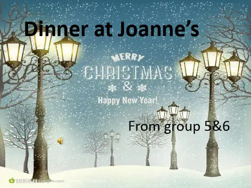 Dinner at Joanne’s