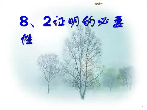 证明的必要性ppt课件