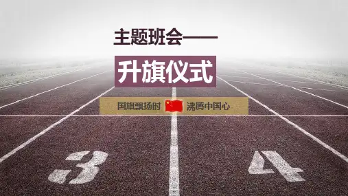 升旗礼仪PPT(新的)