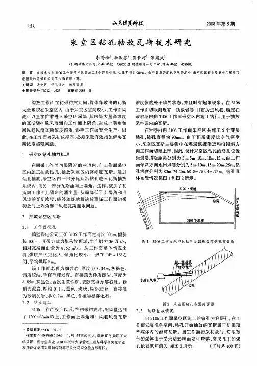 采空区钻孔抽放瓦斯技术研究