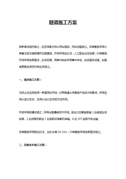 隧道施工方案