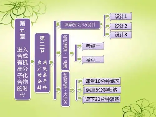 高中化学 5.2 应用广泛的高分子材料课件 新人教版选修5