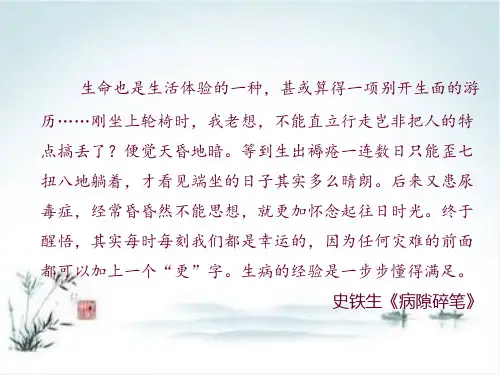 《秋天的怀念》PPT课件部编版语文1