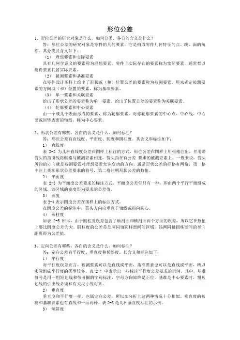 形位公差