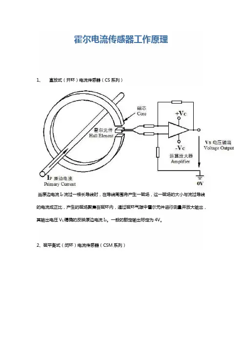 霍尔电流传感器工作原理 2