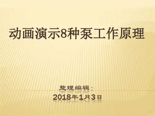 各种泵的工作原理示意图精品PPT课件