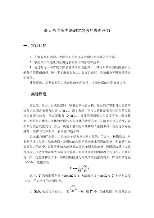 表面张力 2