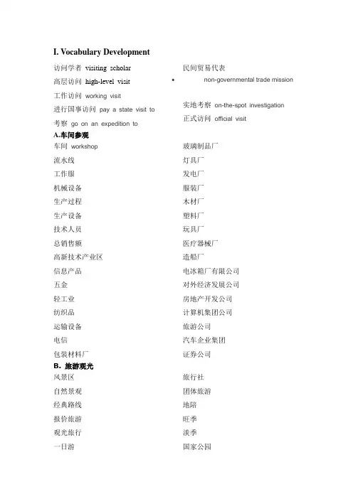 商务英语口译